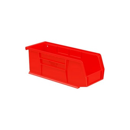 Akro-Mils Hang & Stack Storage Bin, Plastic, Red, 12 PK 30224 RED